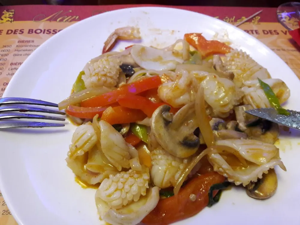 Crevettes Et Calamars